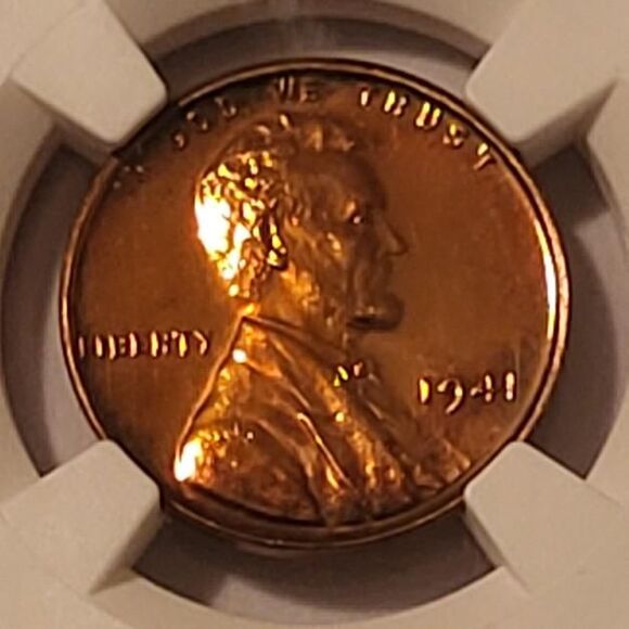 1941 Lincoln Wheat Cent PF65 RB NGC Toning Low Proof Mintage - Picture 3 of 4
